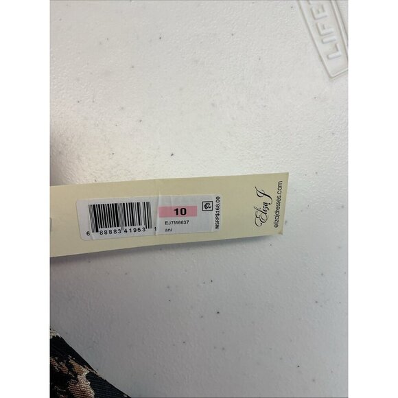 NEW‎ Eliza J Leopard jacquard Pleated full Skirt Size 10 formal festive party - Picture 5 of 13